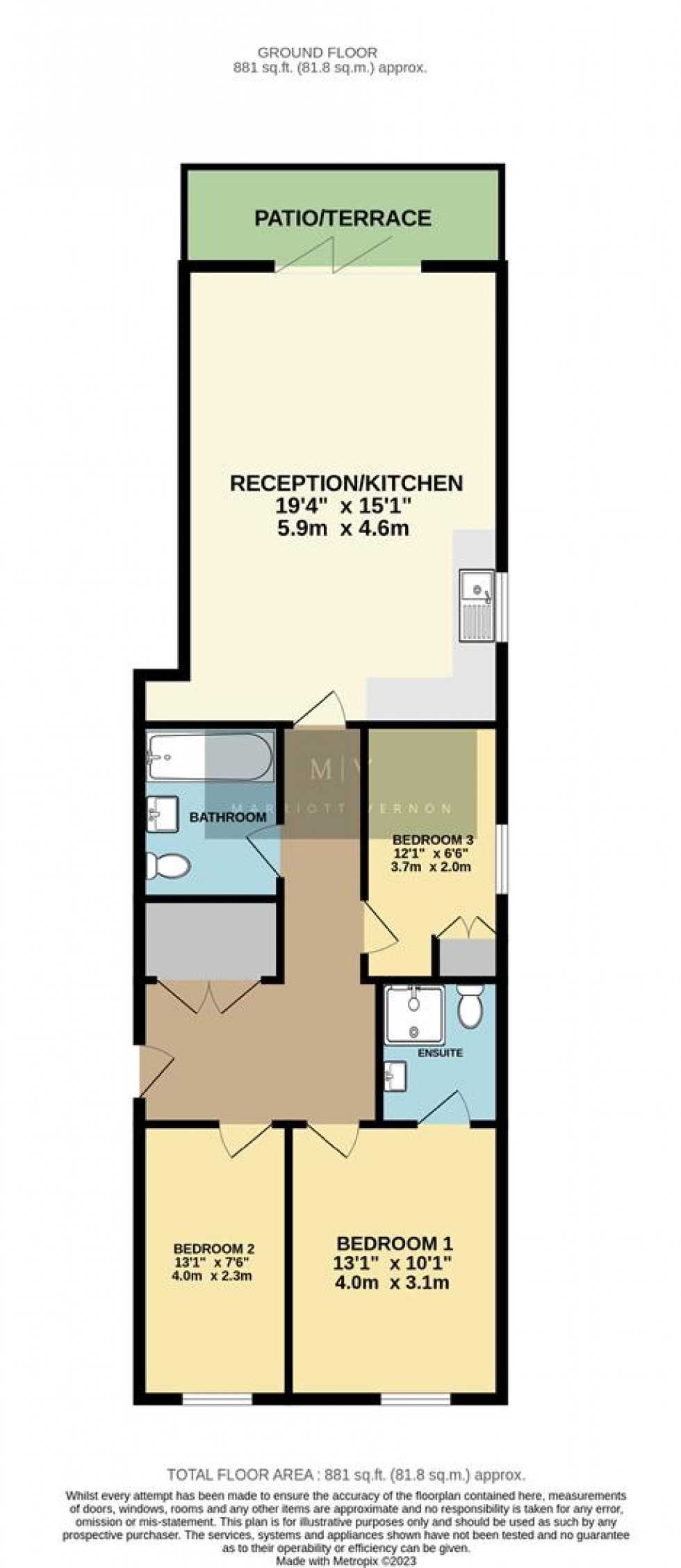 Floorplan for Smitham Bottom Lane, Purley