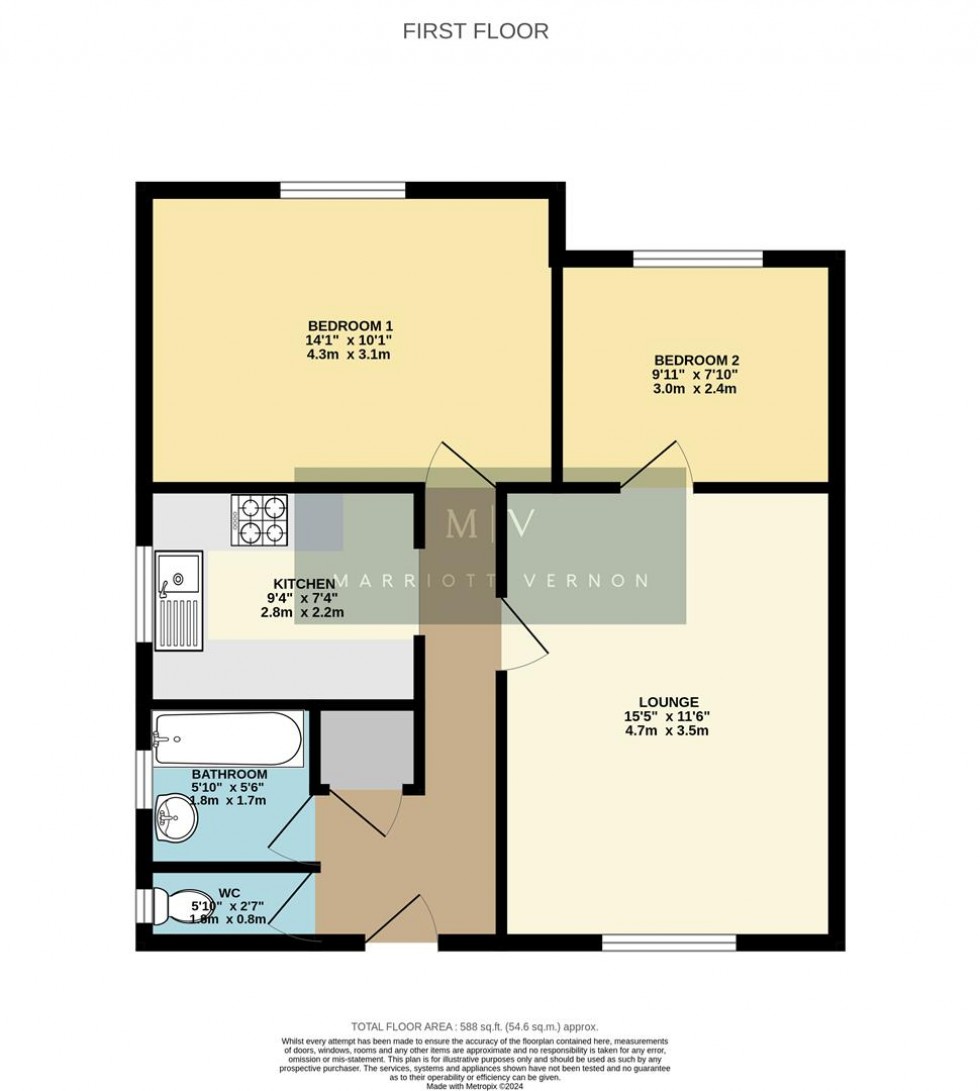 Floorplan for St. Augustines Avenue, South Croydon