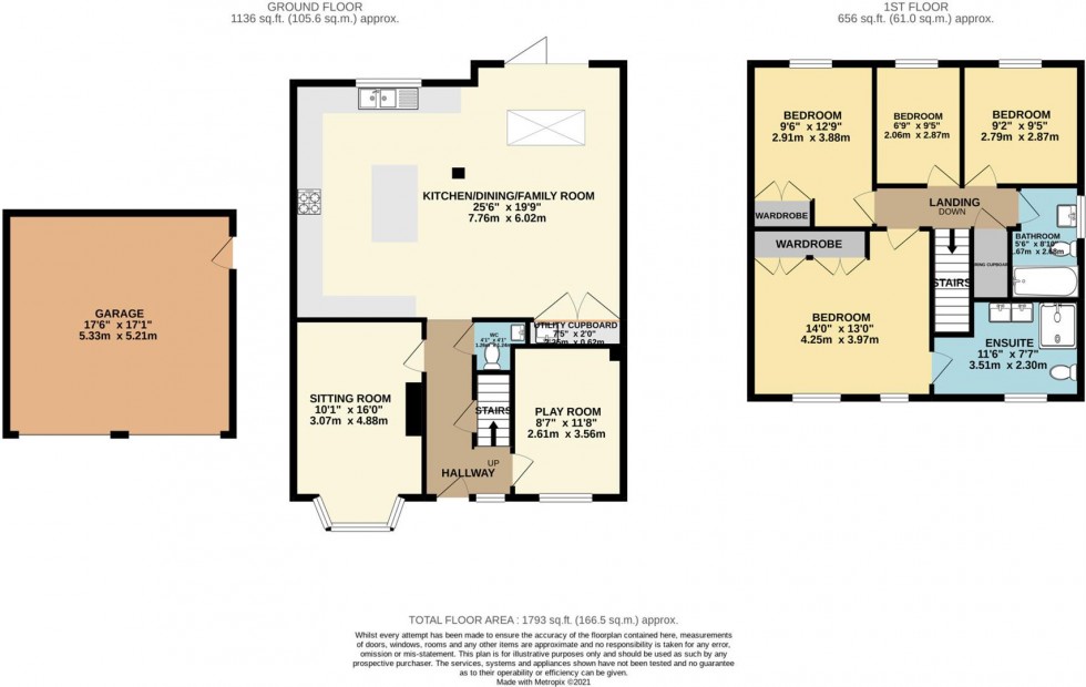 Floorplan for Paddock Close, Lingfield