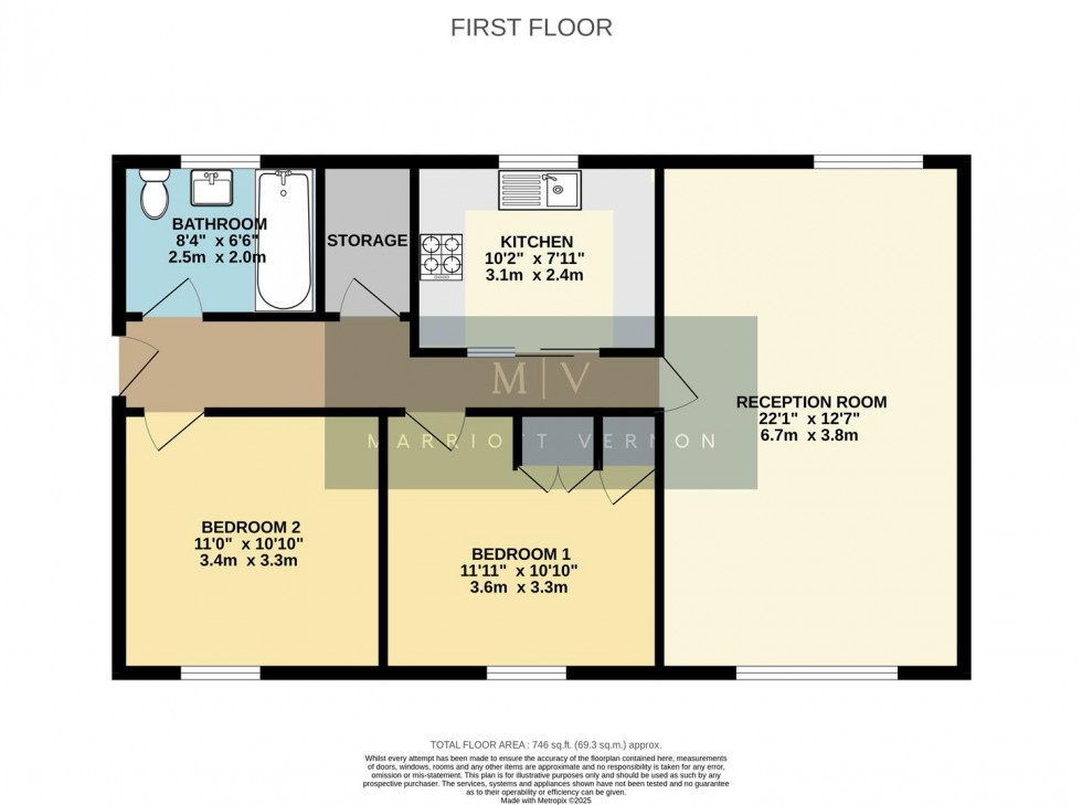 Floorplan for St. Clairs Road, Croydon