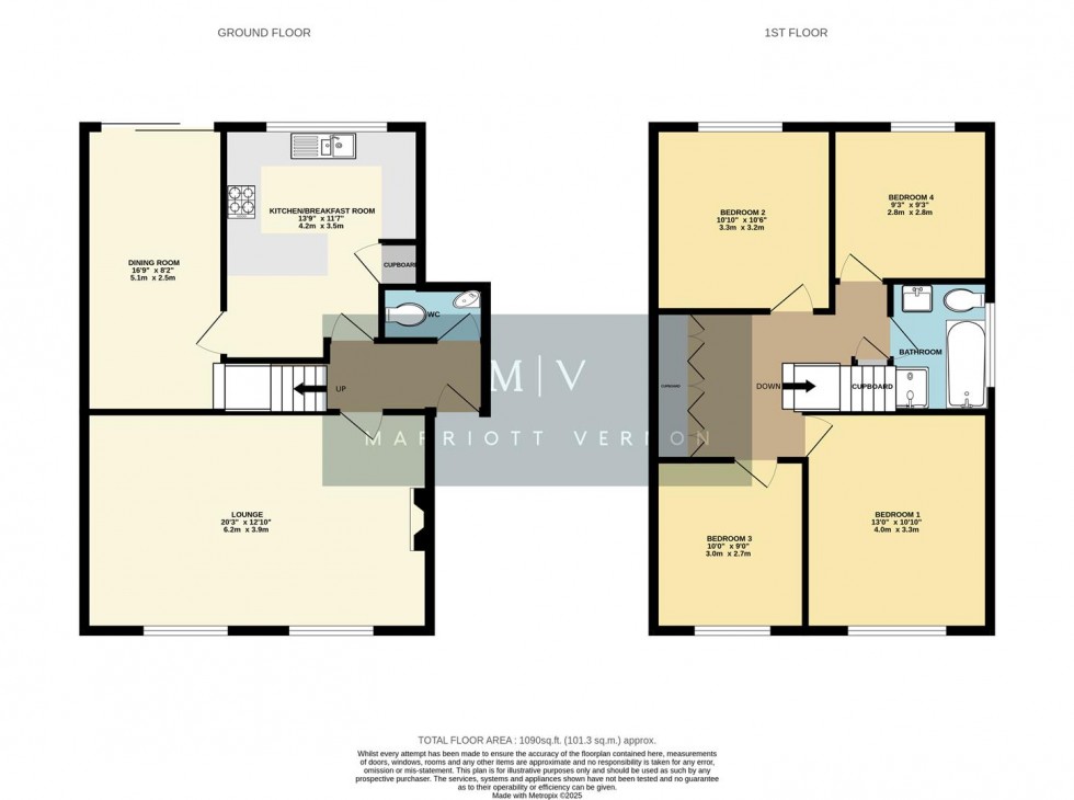 Floorplan for Hartley Down, Purley
