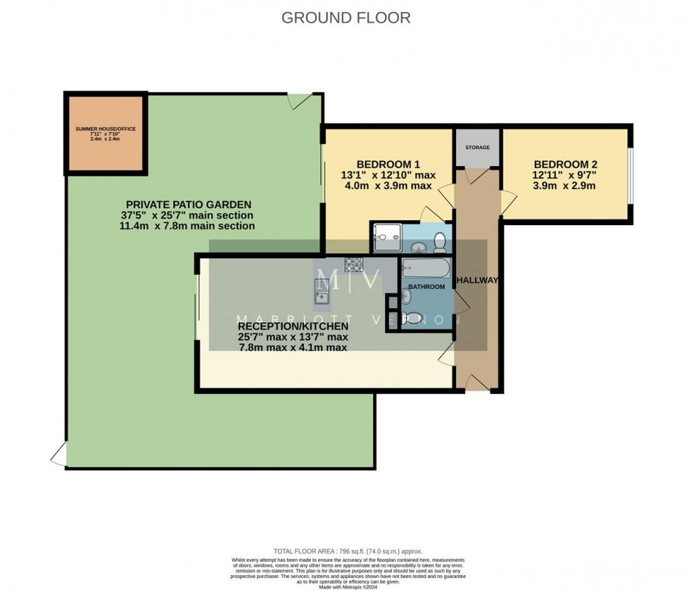 Floorplan for Old Lodge Lane, Purley