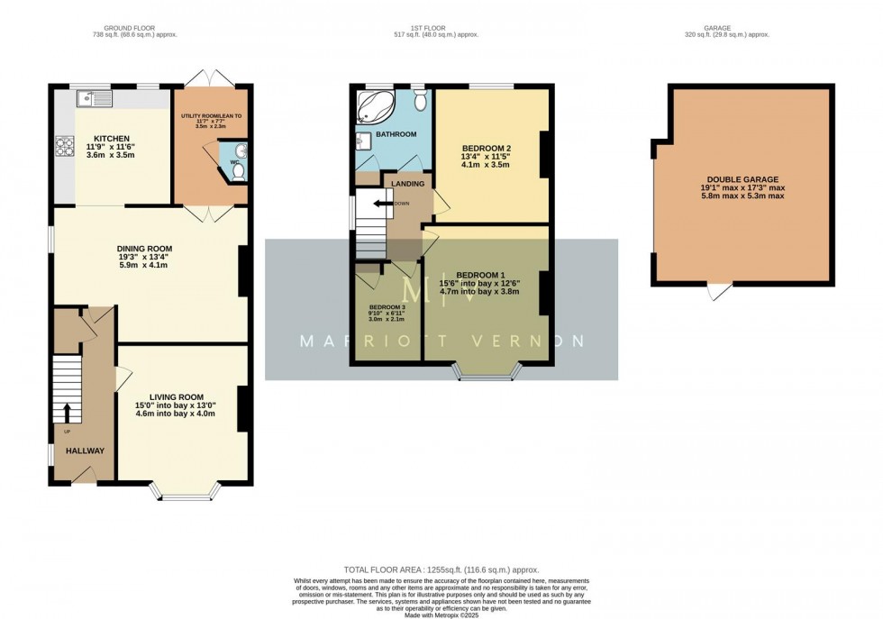Floorplan for Brockenhurst Way, London