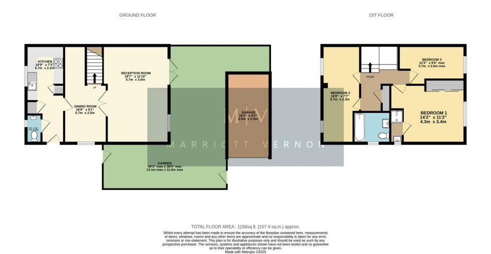 Floorplan for Tindale Close, South Croydon
