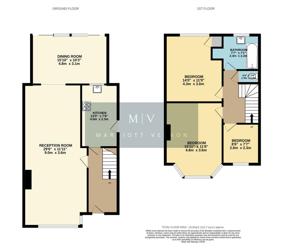 Floorplan for Crest Road, South Croydon