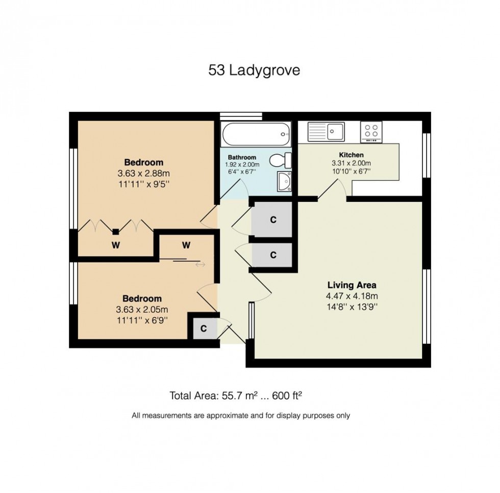 Floorplan for Ladygrove, Pixton Way, Croydon