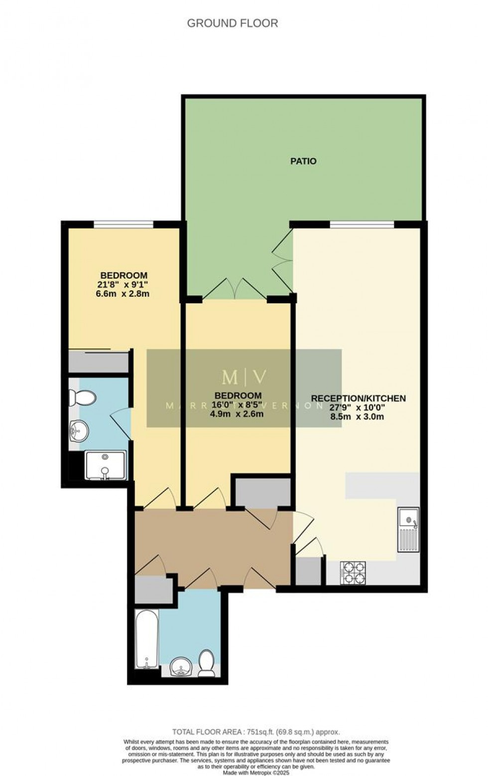 Floorplan for Normanton Road, South Croydon