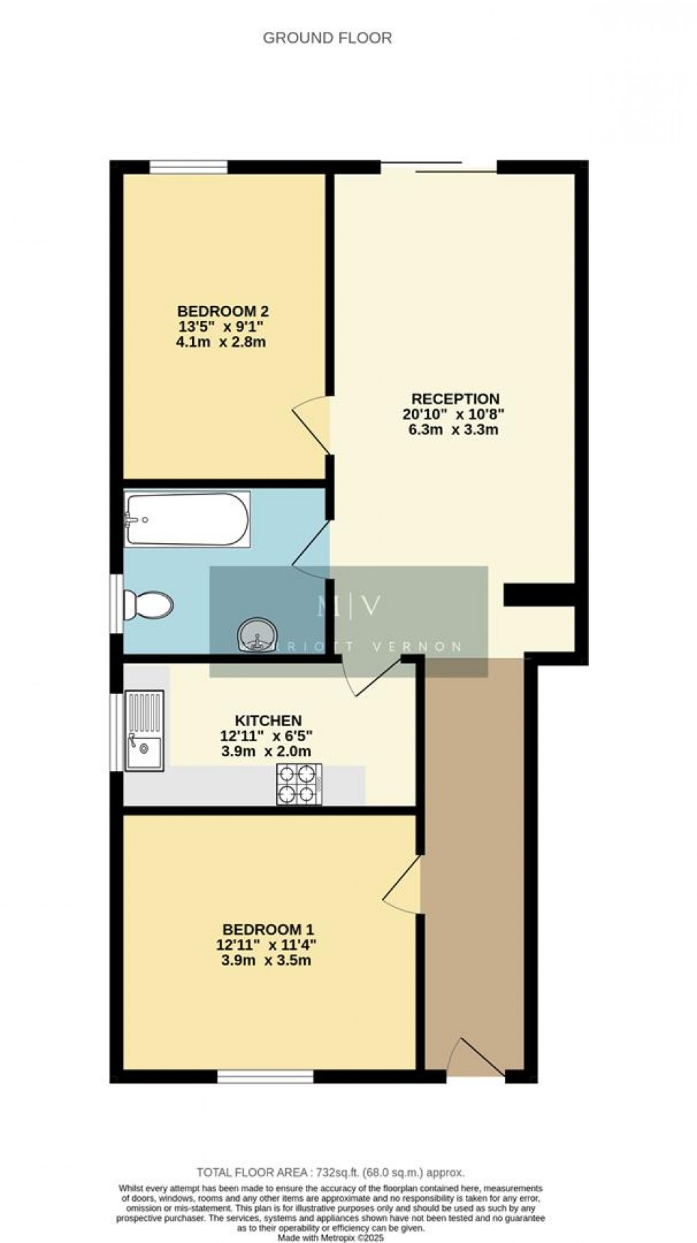 Floorplan for Bynes Road, South Croydon