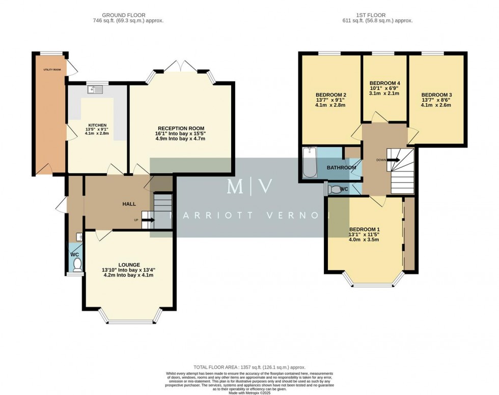 Floorplan for Mitchley Avenue, Purley