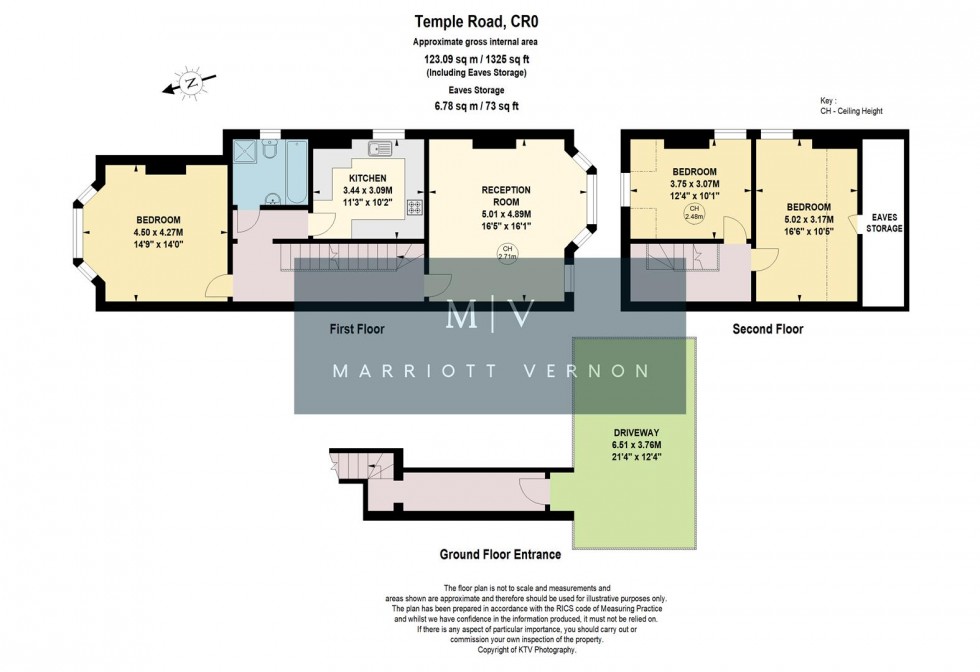 Floorplan for Temple Road, Croydon