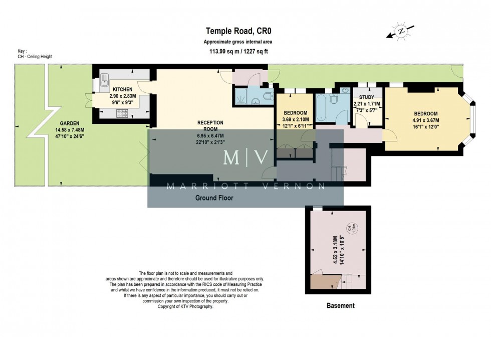 Floorplan for Temple Road, South Croydon