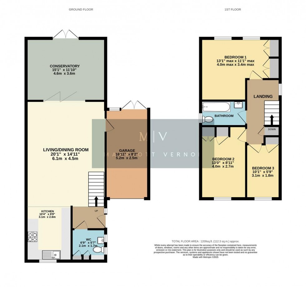 Floorplan for Minster Drive, Croydon