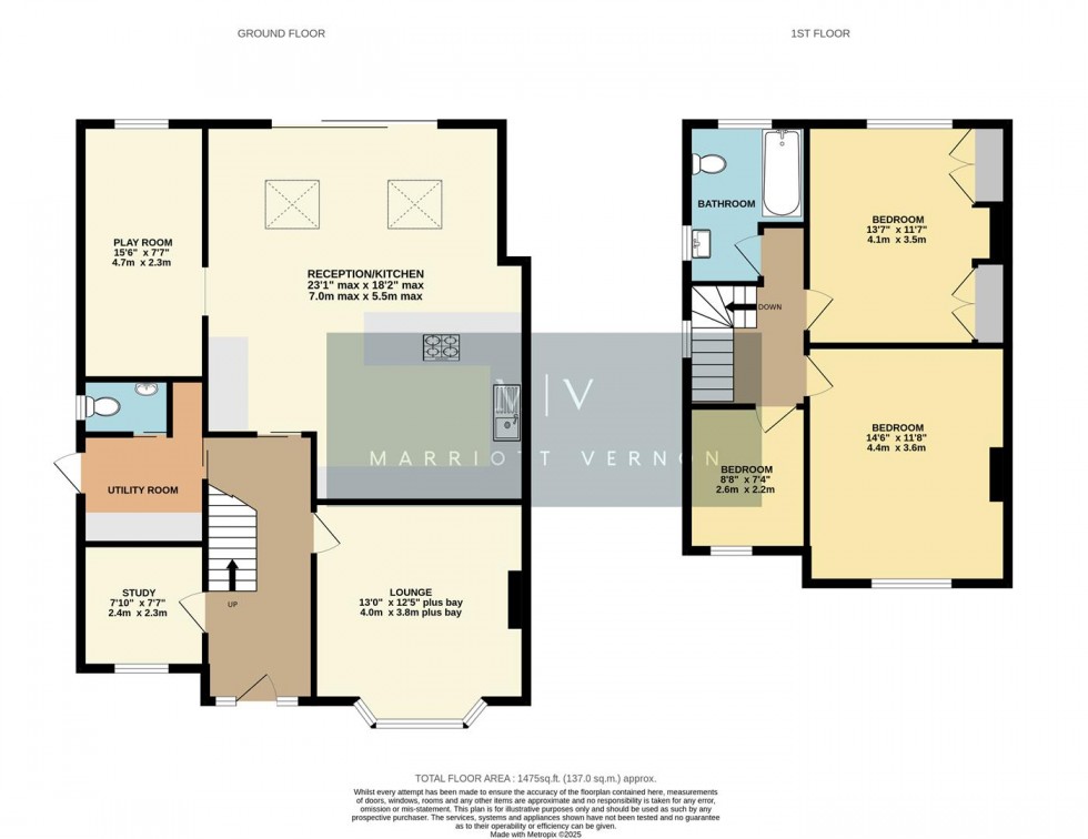 Floorplan for Elm Close, South Croydon